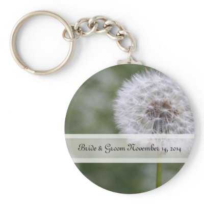 Wild Flowers Wedding Invitations and Favors Key Chain