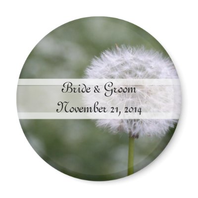 Wild Flowers Wedding Invitations and Favors Refrigerator Magnets