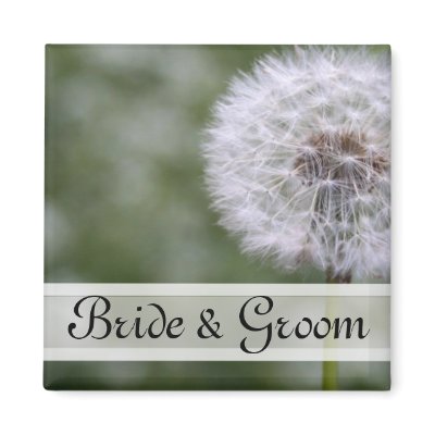 Wild Flowers Wedding Invitations and Favors Magnet