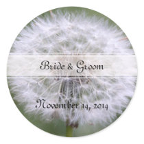 Wild Flowers Wedding Invitations and Favors stickers
