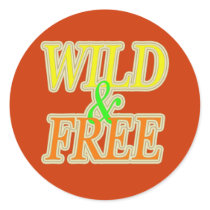 Wild&free stickers