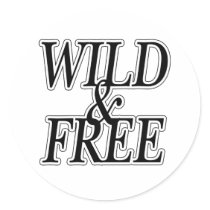 Wild&free stickers