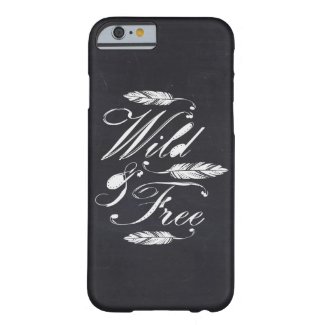 Wild & Free/White-Black iPhone 6 Case