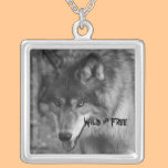 Wild & Free Wild Wolf Silver Necklace