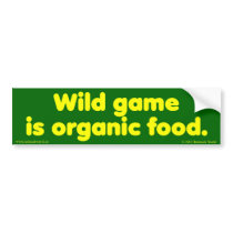 Wild Game bumper stickers