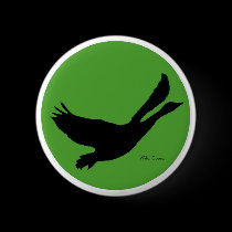 Wild Goose Button - Customise with your own text by celtxian Wild Goose Button - Customise with your own text