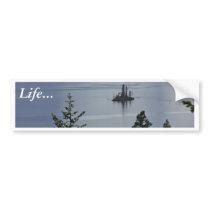 Wild Goose Island In Glacier National Park bumper stickers