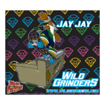 WILD GRINDERS JAYJAY FIVE-OH POSTER posters