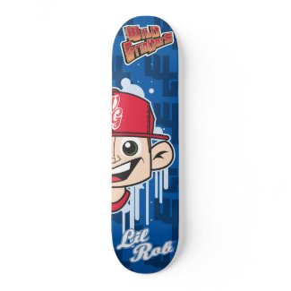 WILD GRINDERS LIL ROB FACE DECK skateboard