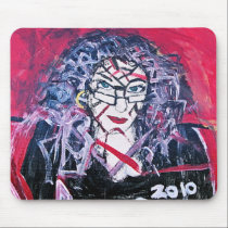 WILDE HAAR-ABSTRAKTION mauspads