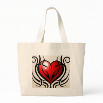 Wild Heart Tattoo style Canvas Bag