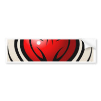 Wild Heart Tattoo style Bumper Stickers