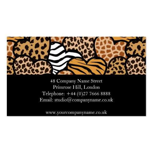 Wild hearts Business Card (back side)