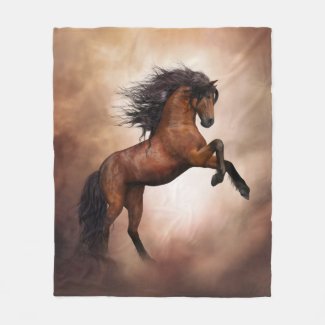 Wild Horse Fleece Blanket