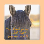 Wild Horse Helps Your Diet Fridge Magnet magnets