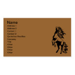 WILD HORSE ICON LOGO REARING ANIMALS POWERFUL BUSINESS CARD