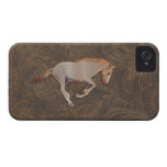 Wild Horse-lover Tooled Leather-look iPhone 4 Case