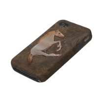 Wild Horse-lover Tooled Leather-look iPhone 4 Case