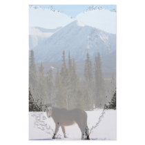 Wild Horse on Alaska Highway Customized Stationery