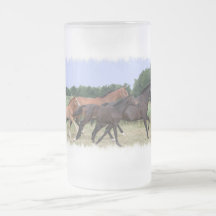 Wild Horses Beer Mug