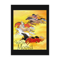 Wild Horses - Customized We've Moved postcards