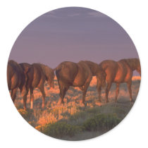 Wild Horses Heading Into the Night stickers