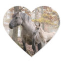 Wild Horses Heart Stickers