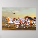 Wild Horses Herd Poster