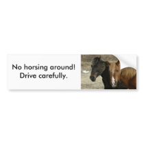 Wild Horses on Unalaska Island Bumper Sticker