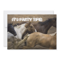 Wild Horses Party invitation