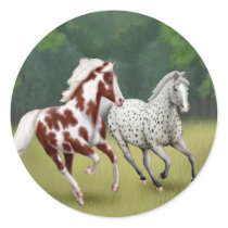 Wild Horses Running Free Sticker