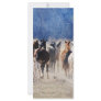 Wild horses running rack card design