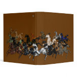 Wild Horses Stampede 3 Ring Binder
