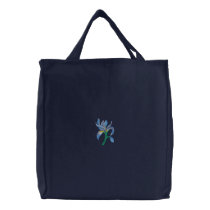 Wild Iris embroidered bags by ZazzleEmbroidery Wild Iris embroidered bags