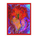 WILD IRIS POSTCARD by dequilla WILD IRIS POSTCARD