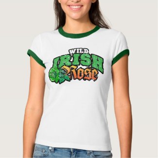 Wild Irish Rose $24.95 Ladies Ringer shirt