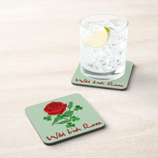 Wild Irish Rose Beverage Coasters