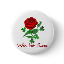 Wild Irish Rose Pinback Buttons