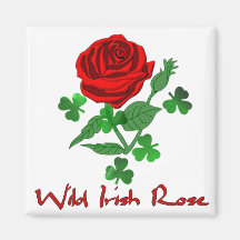 Wild Irish Rose Fridge Magnet