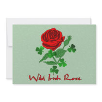 Wild Irish Rose Personalized Invitation