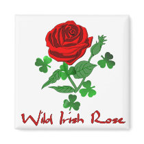 Wild Irish Rose Fridge Magnet