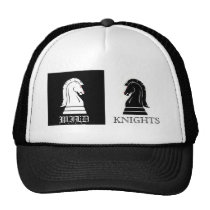 Wild Knights Black & White Chess Mens Hat