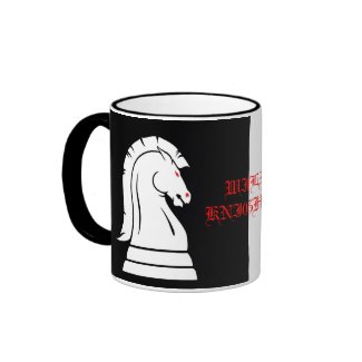 Wild Knights Black & White Chess School Mug mug