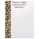 Wild Leopard Fur stationery Letterhead Design