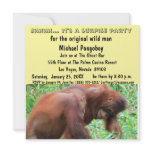 Wild Man Surprise Birthday Party Personalized Invite