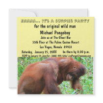 Wild Man Surprise Birthday Party Personalized Invite
