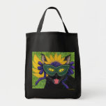 Wild Mardi Gras Cat Party New Orleans Mask Art Bag bags