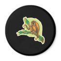 wild monkey on branch magnets
