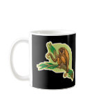 wild monkey on branch coffee mugs
