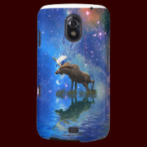 Wild Moose & Starry Skies Wildlife Cell Phone Case casemate cases